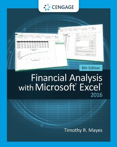 Financial Analysis With Microsoft Excel 2016 - STANZATEXTBOOKS